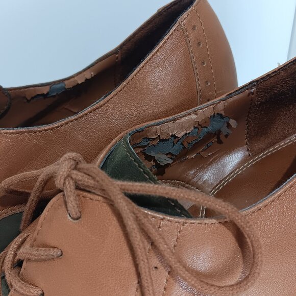 Naturalizer "Kissie", lace-up Oxford stacked heeled shoe, size 7W - Picture 6 of 7